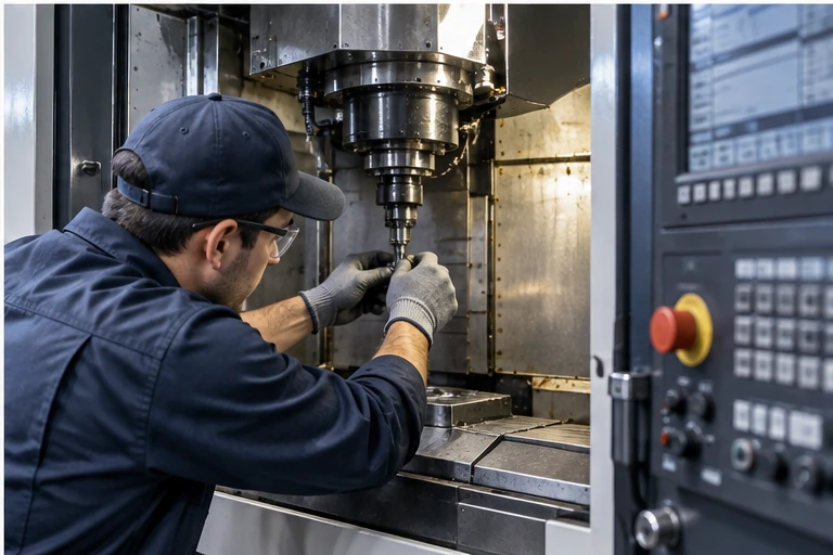 Industrial machine maintenance