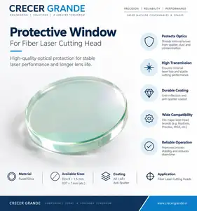 Protective window Ø24.9 × 1.5 mm — common reference size