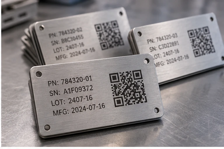 SS304 QR identification plate